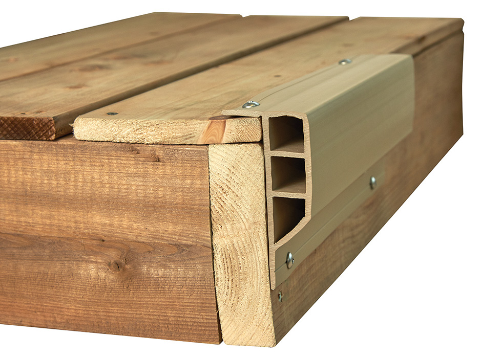 Full Face Profile in beige, installed