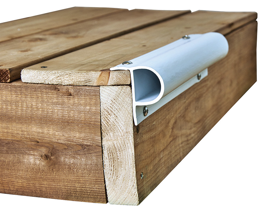 Small P Profile in white, installed