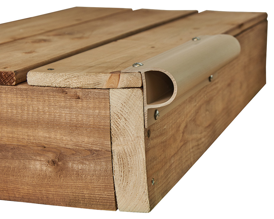 Small P Profile in beige, installed