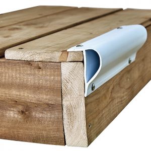 Slant P Profile in white, installed