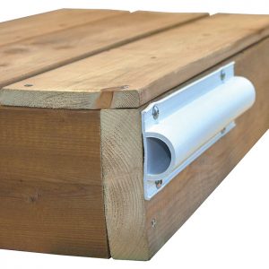 Standard D Profile in white, installed