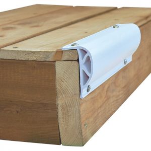 Heavy Slant P Profile in white, installed