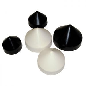 Piling caps - Cone Head in black and white