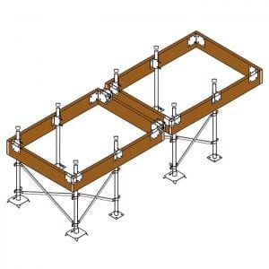 Stationary Dock hardware placement diagram