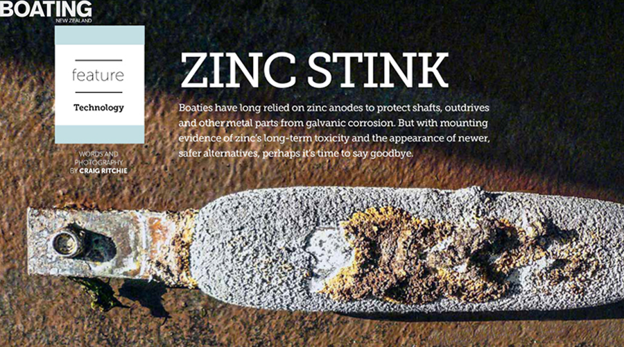 Martyr Anodes featured in the September issue of the Boating New Zealand magazine