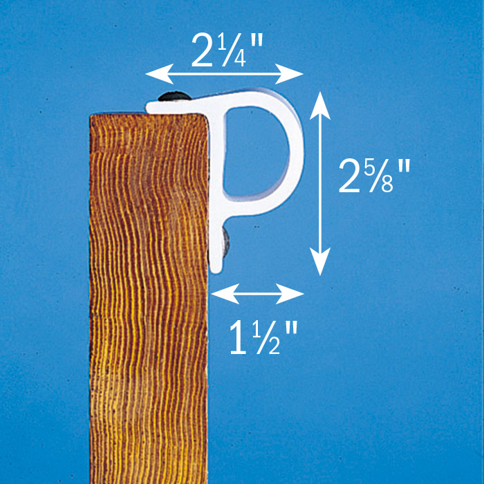 Small P Profile diagram with dimensions