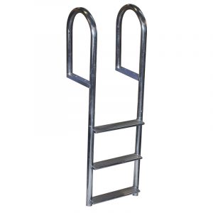 Aluminum Fixed - Wide Step Dock Ladder